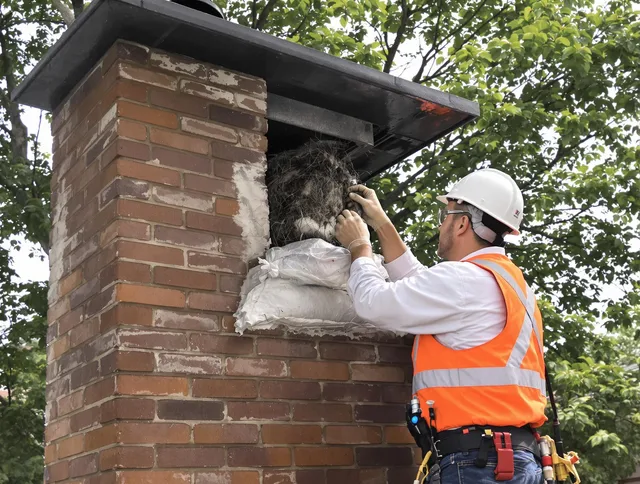 Humane removal of debris and animals by Hemet Chimney Sweep in Hemet, CA