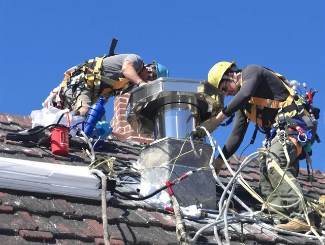 Protective chimney cap installed by Hemet Chimney Sweep in Hemet, CA