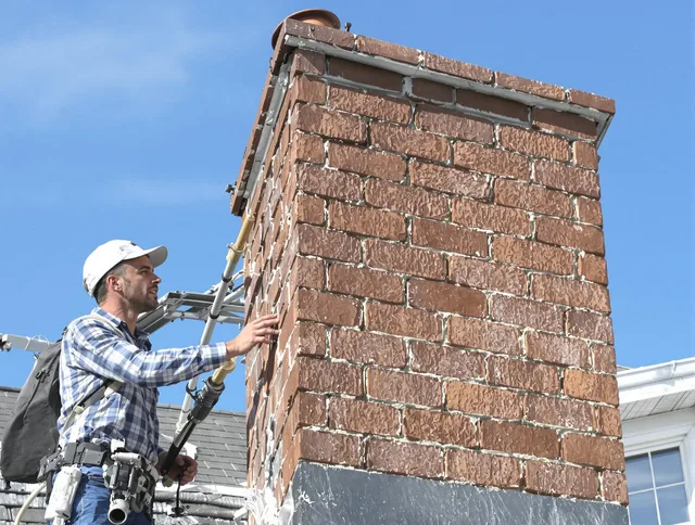 Brickwork for a chimney rebuild by Hemet Chimney Sweep in Hemet, CA