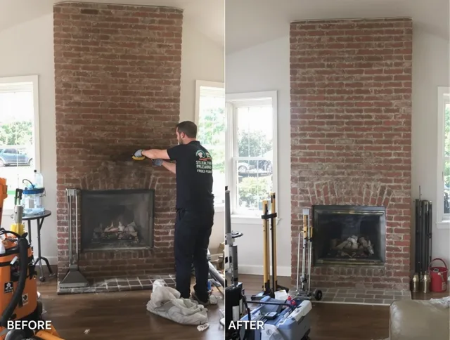 Finished chimney sweeping service by Hemet Chimney Sweep in Hemet, CA