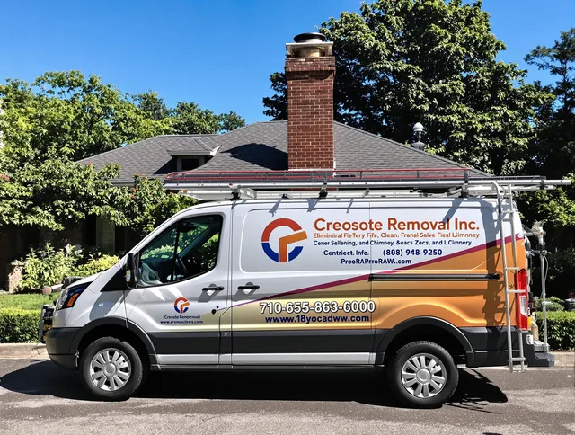 Hemet Chimney Sweep technician removing creosote safely in Hemet, CA