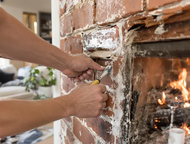 Routine fireplace repair by Hemet Chimney Sweep in Hemet, CA