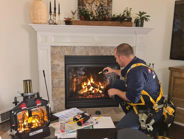Safety-focused fireplace inspection by Hemet Chimney Sweep in Hemet, CA