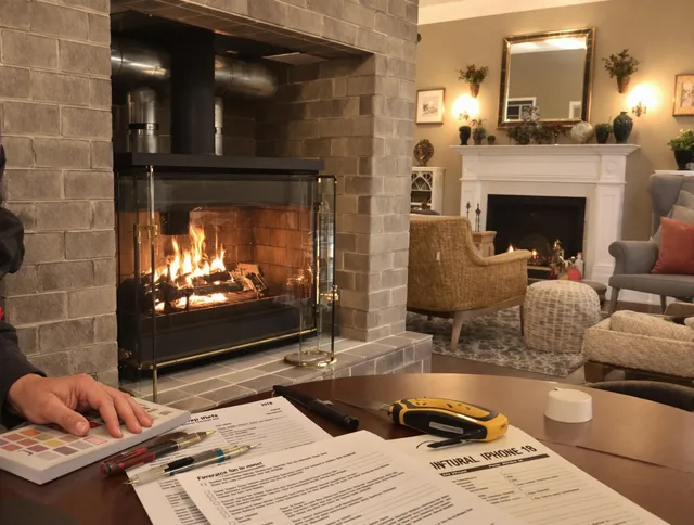 Hemet Chimney Sweep verifying fireplace safety measures in Hemet, CA