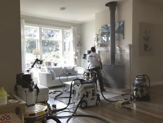 Soot removal service by Hemet Chimney Sweep for a fireplace in Hemet, CA